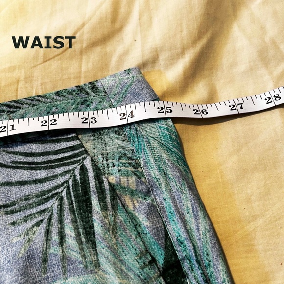 NEW PHOTOS! SOFT PANTS, TEAL MULTICOMBO, SIZE 24, REAL FLY, YKK ZIPPER, POCKETS, - Picture 6 of 16